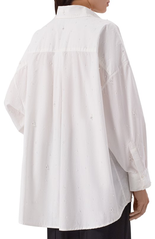 Хлопковая рубашка Giuseppe di Morabito 06PSED913R 16406 Белый  06PSED913R 16406 Фото 4