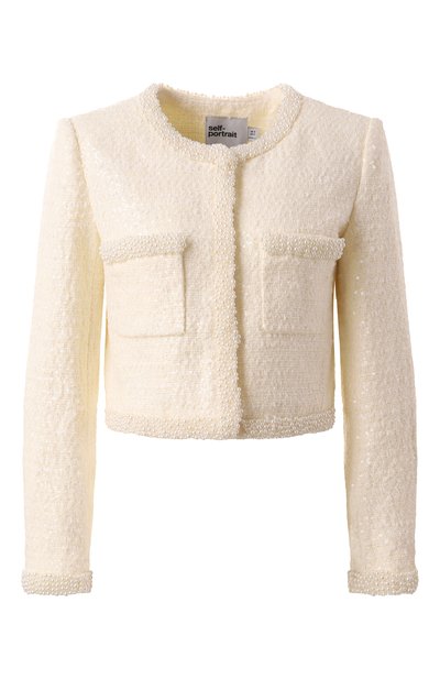 Твидовый жакет SELF-PORTRAIT, арт. RS25164JC, фото 1