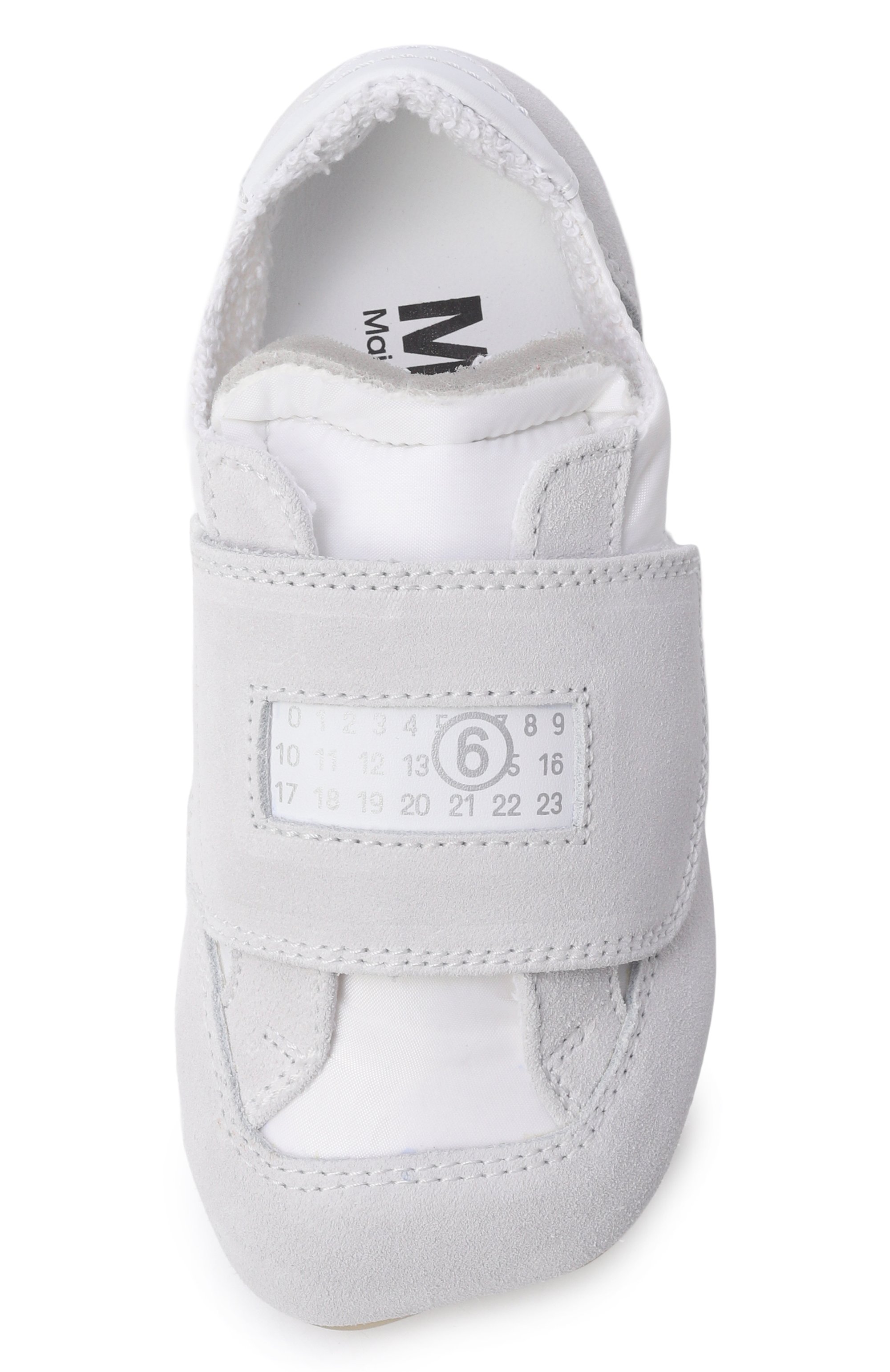 Комбинированные кеды MM6 светло-серого цвета по цене 29050 руб., арт. 82408/VAR1_001, фото 4 Комбинированные кеды MM6, арт. 82408/VAR1_001, фото 4