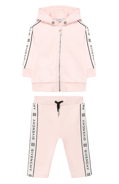 Комплект из хлопкового кардигана и брюк GIVENCHY, арт. H08016/6M-18M, фото 1