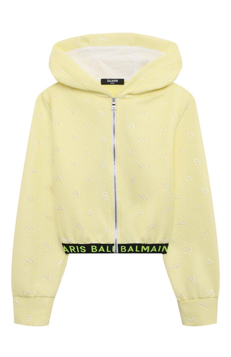 Детская комплект из толстовки и шорт BALMAIN  цвета, арт. BU3B30 | Фото 2 (Рукава: Длинные; Материал подклада: Хлопок; Материал внешний: Хлопок, Синтетический материал; Девочки Кросс-КТ: Костюмы-спорт; Ростовка одежда: 12 лет | 152 см, 16 лет | 164 см, 13 - 15 лет | 158 см, 10 - 11 лет | 140 - 146см, 8 лет | 128 см, 6 лет | 116 см)