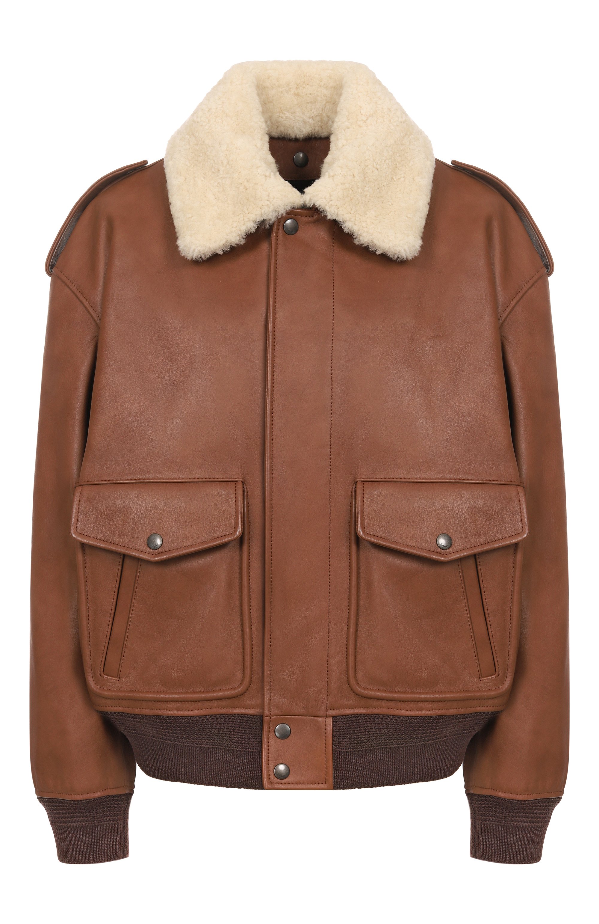 Кожаный бомбер SAINT LAURENT, арт. 843525/YCTE2, фото 1