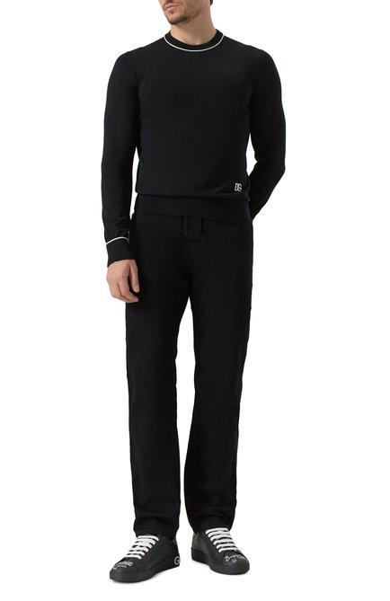 Мужские кожаные кеды portofino DOLCE & GABBANA, арт. CS1760/AZ268