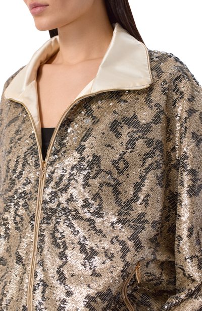 Куртка с отделкой пайетками ХОХЛОМА Х АЛЕНА АХМАДУЛЛИНА, арт. WTO1334, фото 5