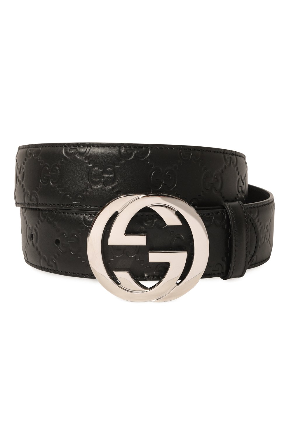 Кожаный ремень GUCCI черного цвета по цене 64800 руб., арт. 411924 CWC1N, фото 1 Кожаный ремень GUCCI, арт. 411924 CWC1N, фото 1