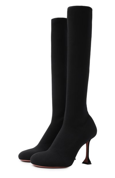 Женские комбинированные сапоги veneda 95 AMINA MUADDI, арт. VENEDA STRETCH B00T 95/FINE KNIT