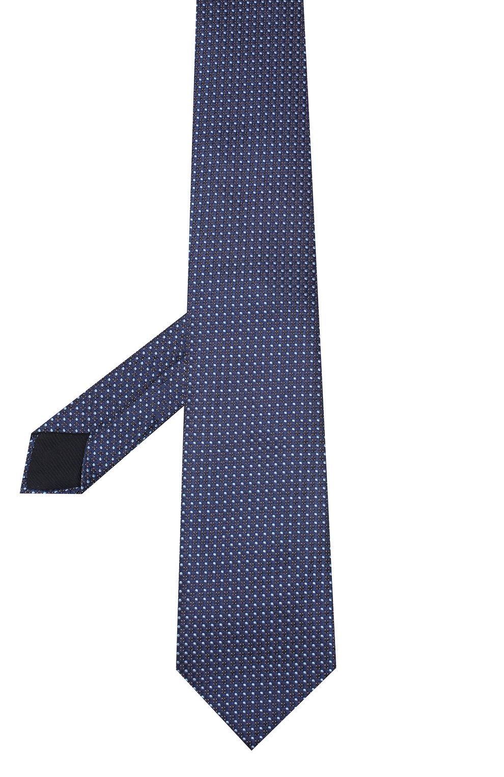 Шелковый галстук CORNELIANI темно-синего цвета по цене 13050 руб., арт. 85U302-0120374/00, фото 2 Шелковый галстук CORNELIANI, арт. 85U302-0120374/00, фото 2