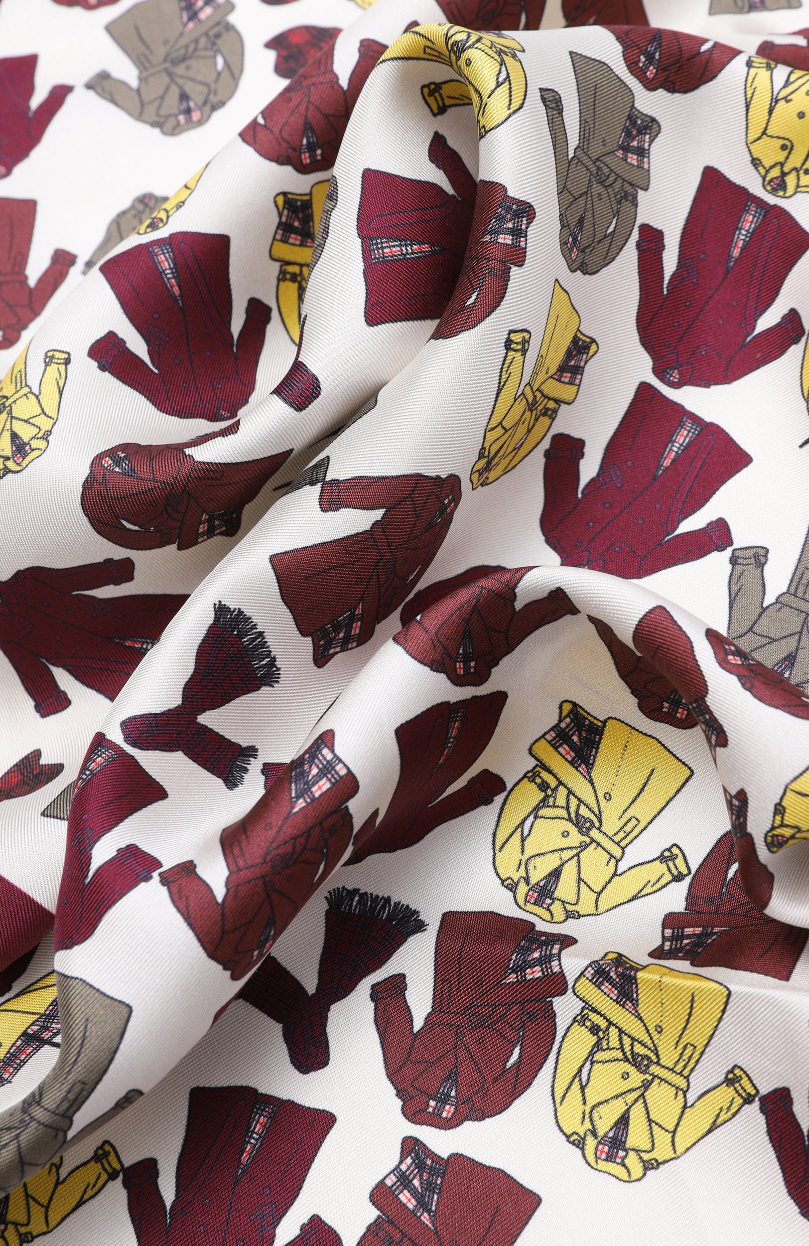 Шелковый платок BURBERRY кремового цвета по цене 59950 руб., арт. 8128647, фото 3 Шелковый платок BURBERRY, арт. 8128647, фото 3