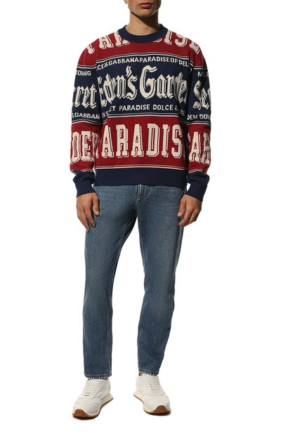 Хлопковый свитер DOLCE & GABBANA, арт. GXJ86T/JACQ2, фото 2