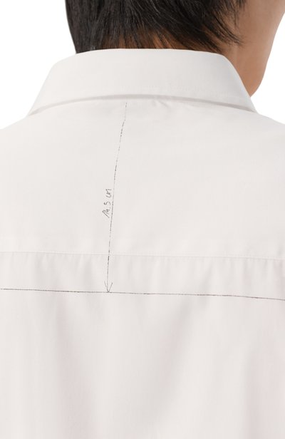 Хлопковая рубашка VETEMENTS белого цвета по цене 89250 руб., арт. MH27SH046W, фото 5 Хлопковая рубашка VETEMENTS, арт. MH27SH046W, фото 5