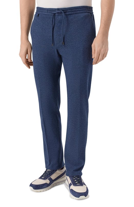 Брюки из хлопка и кашемира Stefano Ricci M1T5300174/TE3001_002 Синий  M1T5300174/TE3001_002 Фото 3