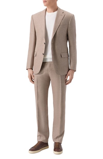 Мужской костюм изо льна и шерсти CORNELIANI, арт. 27X008/2718263_SET