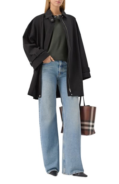 Шерстяной пуловер BURBERRY хаки цвета по цене 115500 руб., арт. 8112170, фото 2 Шерстяной пуловер BURBERRY, арт. 8112170, фото 2