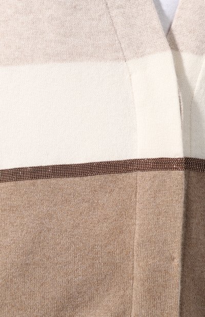 Кашемировый кардиган BRUNELLO CUCINELLI бежевого цвета по цене 226500 руб., арт. M12169926, фото 5 Кашемировый кардиган BRUNELLO CUCINELLI, арт. M12169926, фото 5