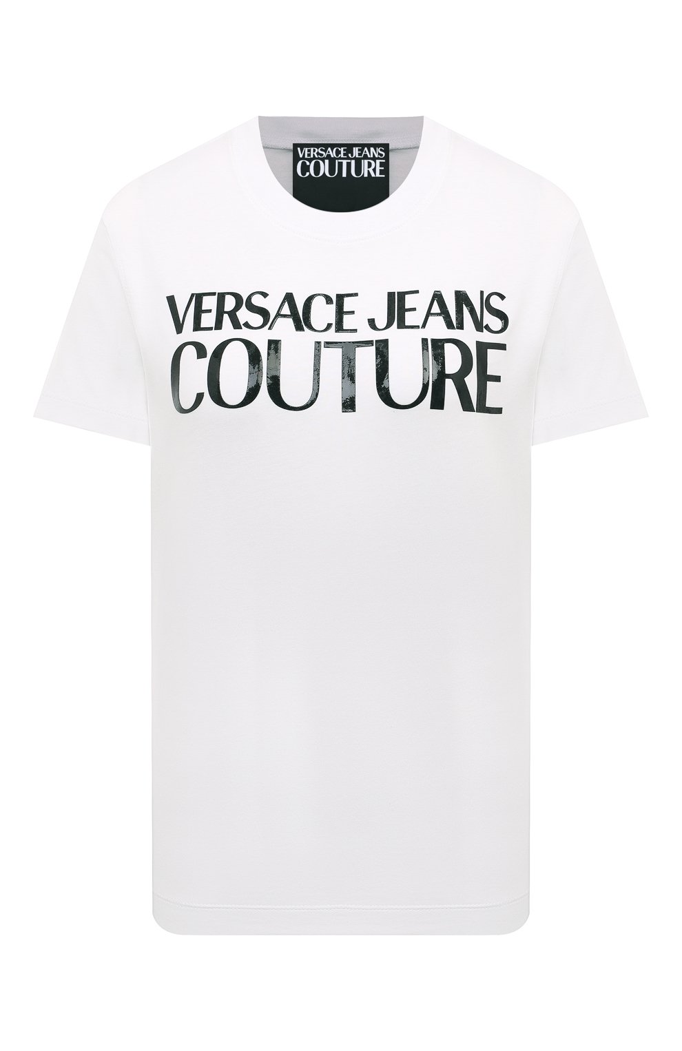 Хлопковая футболка VERSACE JEANS COUTURE, арт. 77HAHE09/CJ00E, фото 1