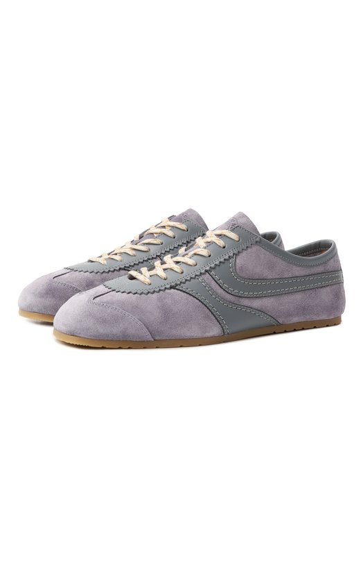 Замшевые кеды Dries Van Noten 011722-126-404 Сиреневый 011722-126-404
