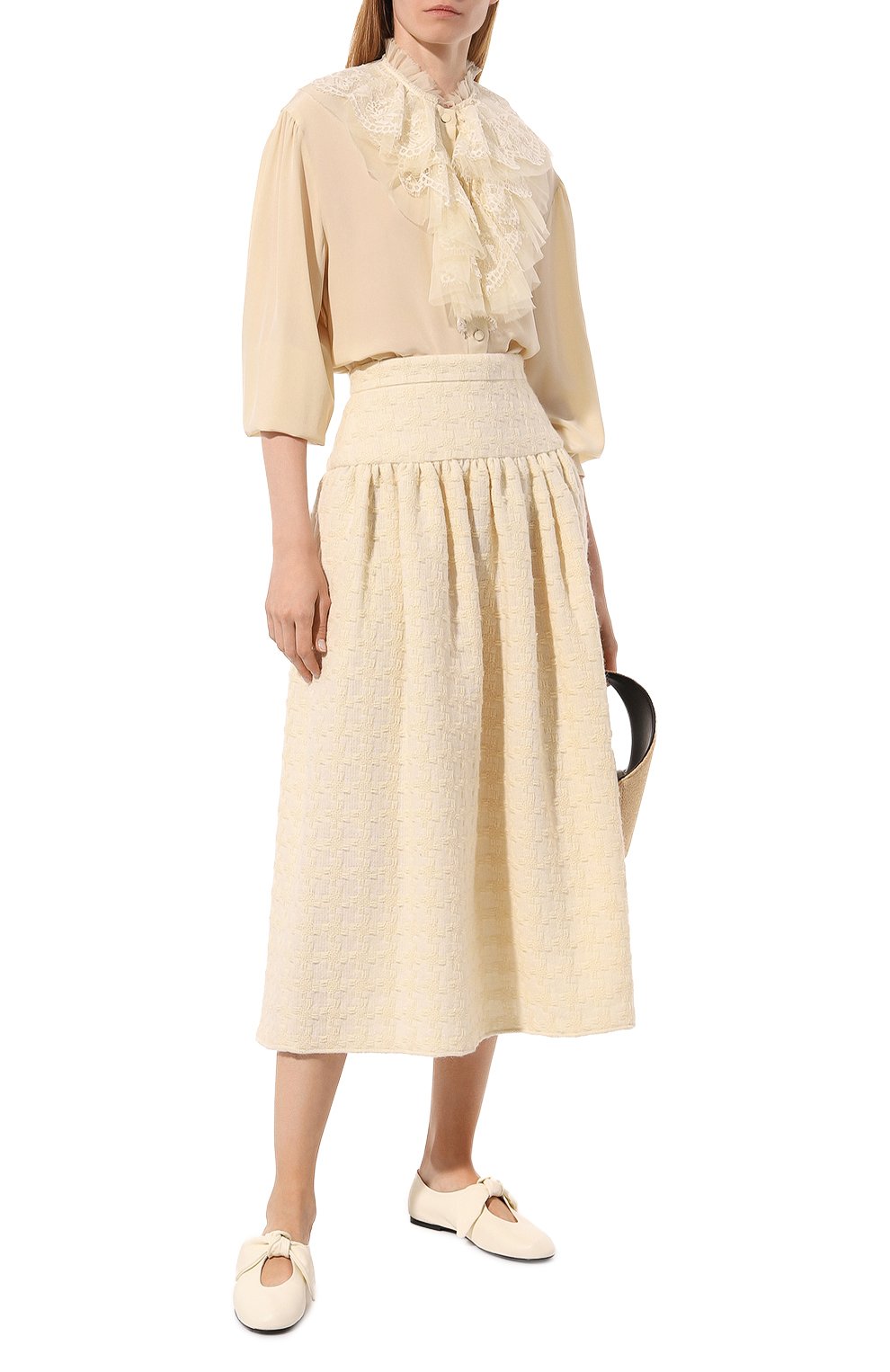 Шелковая блузка GUCCI, арт. 595155 ZAAOG, фото 2