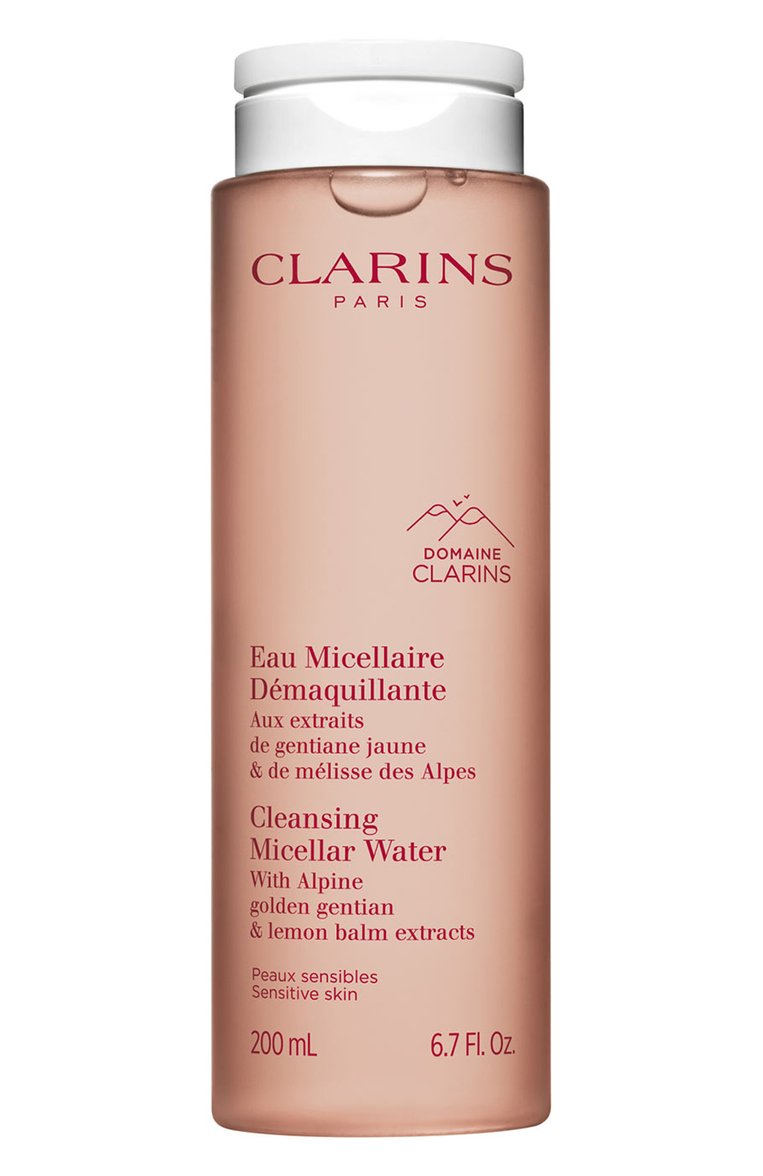 Мицеллярная вода для чувствительной кожи eau micellaire demaquillante (200ml) CLARINS бесцветного цвета, арт. 80104530 | Фото 1 (Региональные ограничения белый список (Axapta Mercury): Не проставлено; Нос: Не проставлено; Назначение: Для лица; Тип продукта: Мицеллярная вода)