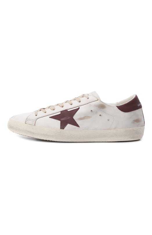 Кожаные кеды Super-Star Golden Goose Deluxe Brand GMF00101.F008114 Белый  GMF00101.F008114 Фото 3