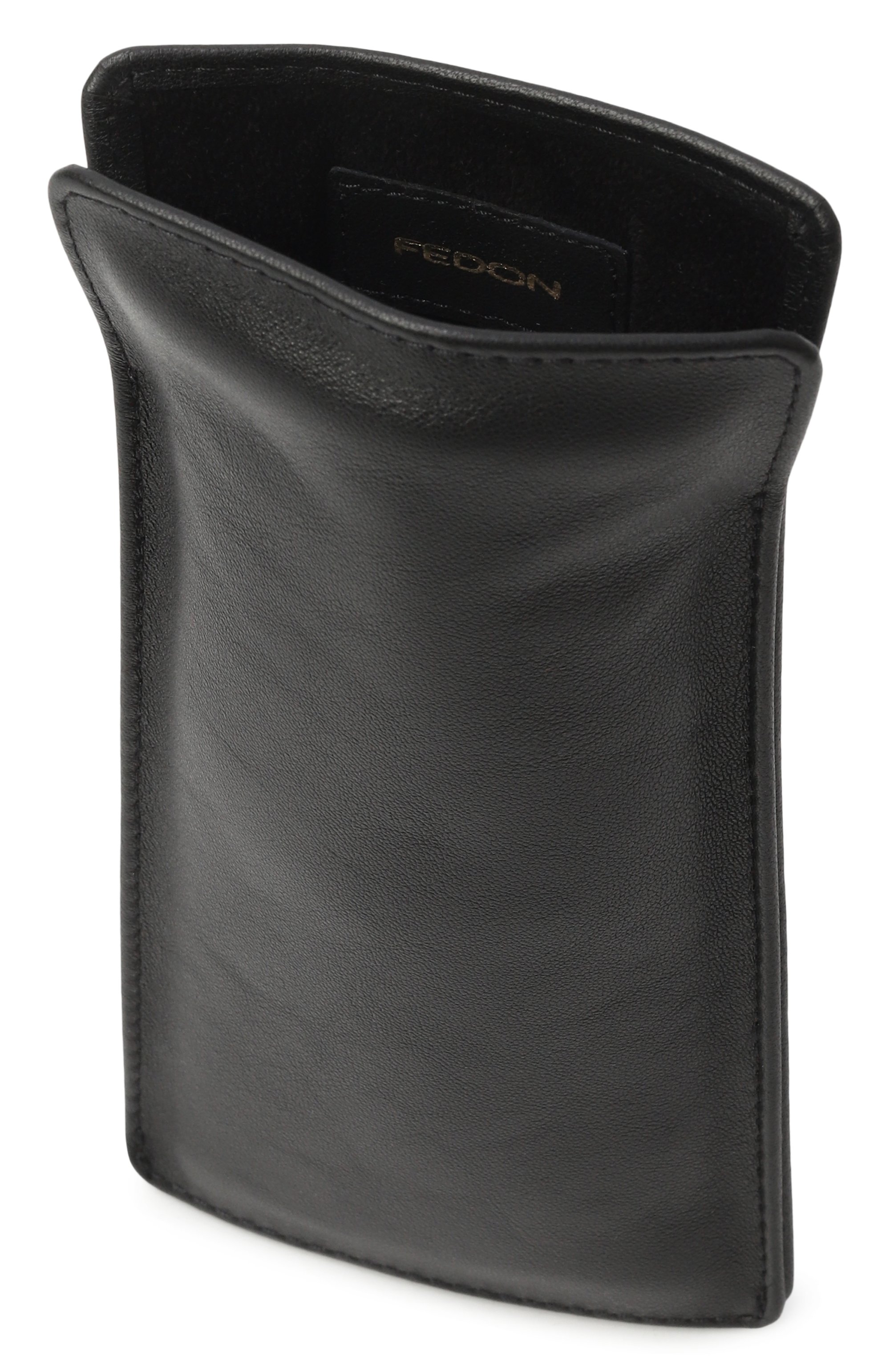 Кожаный футляр для очков GIORGIO FEDON, арт. 900-R-F0L-ET (7)/NAPPA-EA A MQ BLACK, фото 3