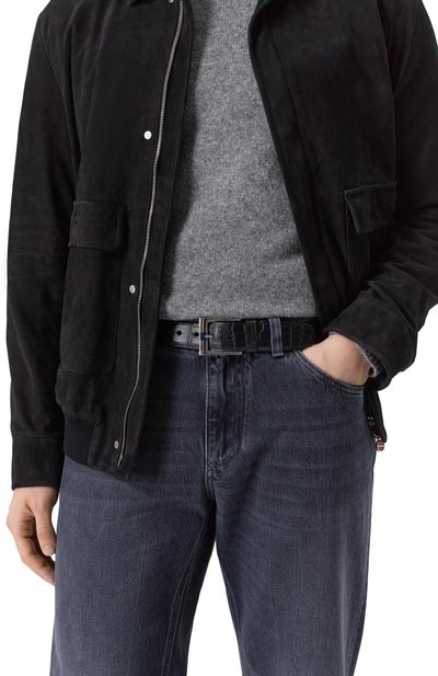 Ремень из кожи аллигатора ZILLI, арт. B01135M1010VPALB0_001, фото 2