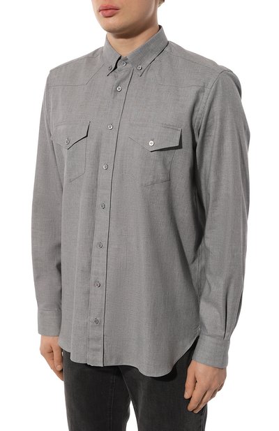 Рубашка из хлопка и кашемира ZILLI, арт. REGC02ZS04050ZS001649, фото 3