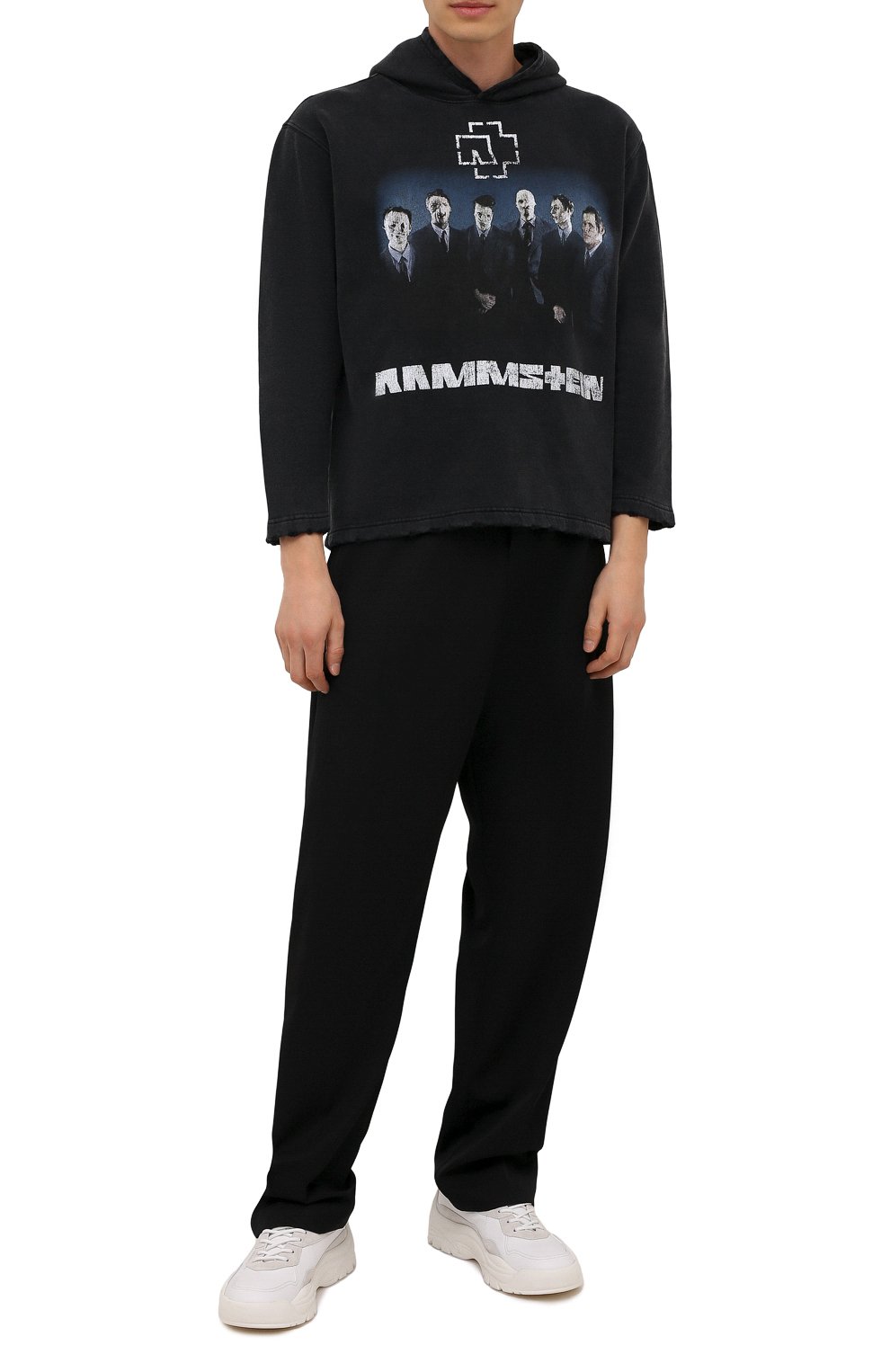 Хлопковое худи balenciaga x rammstein BALENCIAGA, арт. 670946/TLV53, фото 2