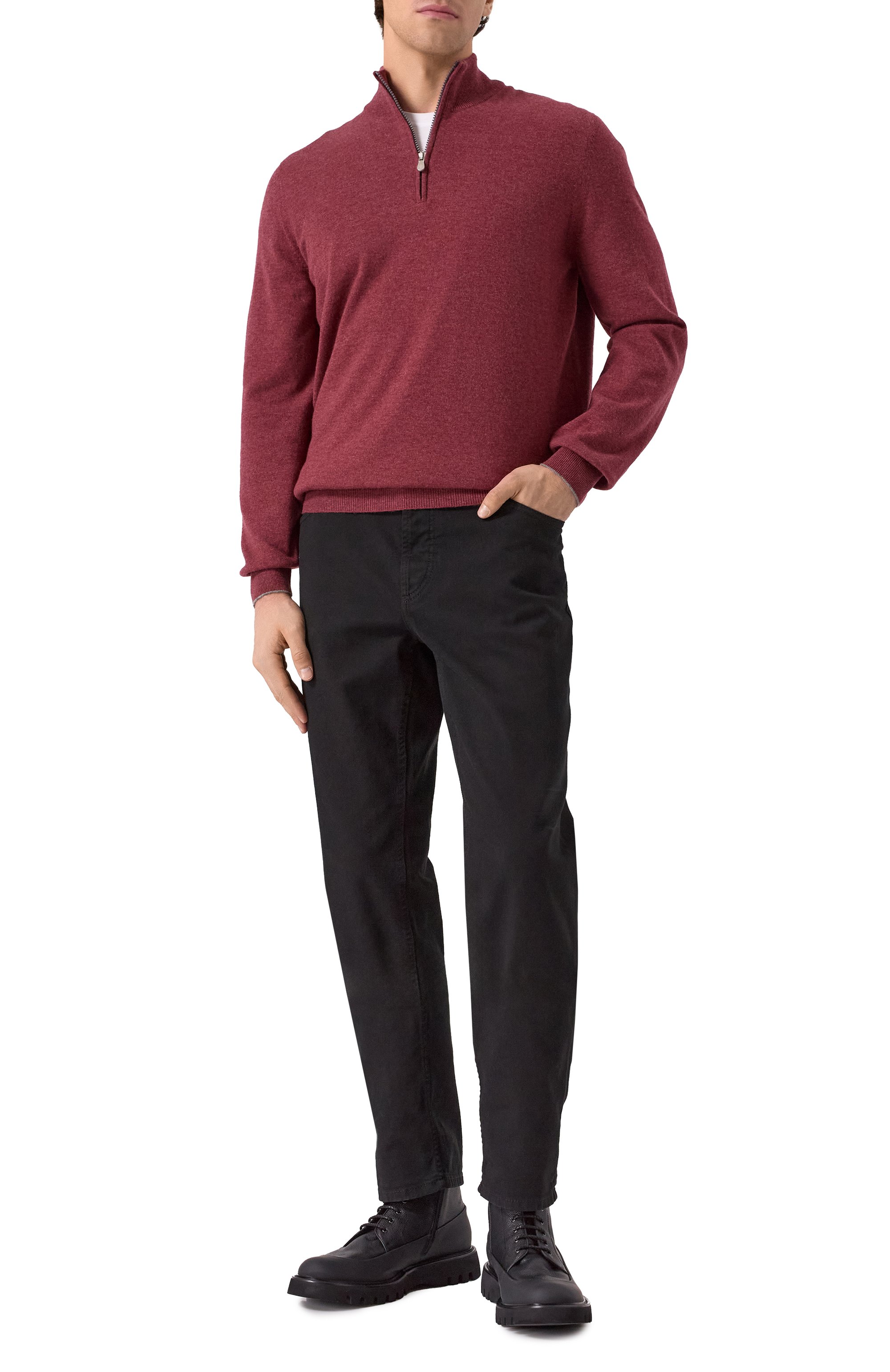 Кашемировый джемпер BRUNELLO CUCINELLI, арт. M2200124, фото 2