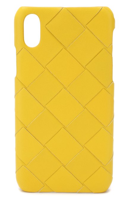 Кожаный чехол для iphone x BOTTEGA VENETA желтого цвета, арт. 580150/V00BL | Фото 1 (Статус проверки: Проверена категория; Женское Кросс-КТ: Кожа iPhone; Материал: Кожа; Материал внутренний: Не назначено; Нос: Не проставлено; Региональные ограничения белый список (Axapta Mercury): Не проставлено)