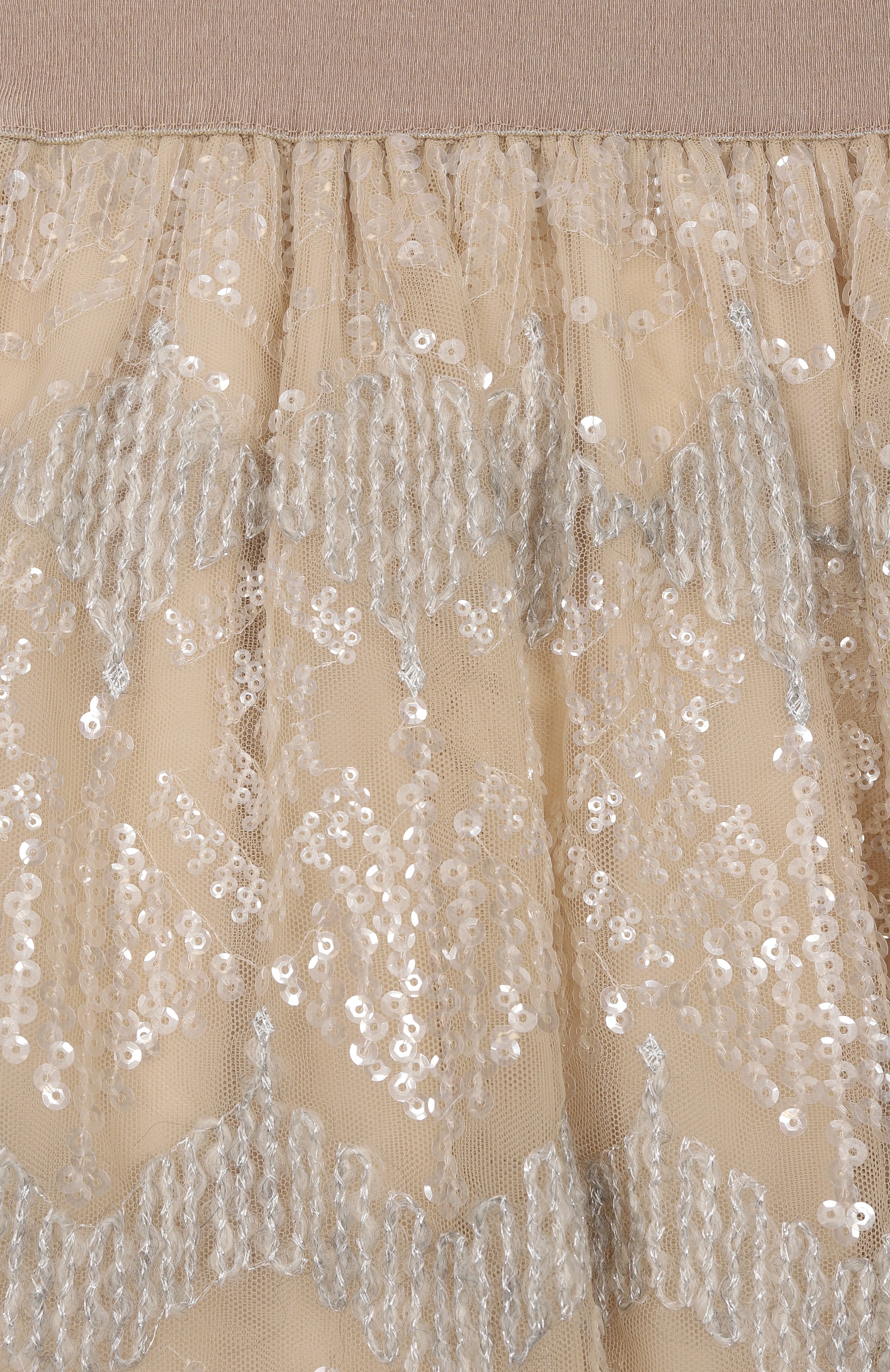 Юбка с отделкой пайетками BRUNELLO CUCINELLI, арт. BA960S222C, фото 3