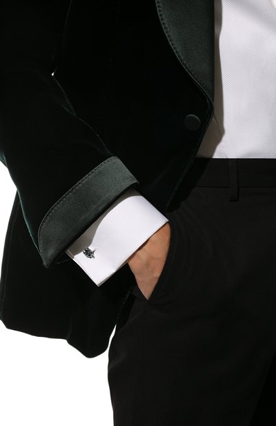 Запонки ALEXANDER MCQUEEN серого цвета по цене 29750 руб., арт. 554586/J160Y, фото 2 Запонки ALEXANDER MCQUEEN, арт. 554586/J160Y, фото 2