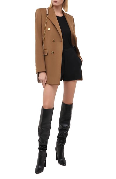 Шерстяной жакет SAINT LAURENT бежевого цвета по цене 355500 руб., арт. 631607/Y3B45, фото 2 Шерстяной жакет SAINT LAURENT, арт. 631607/Y3B45, фото 2