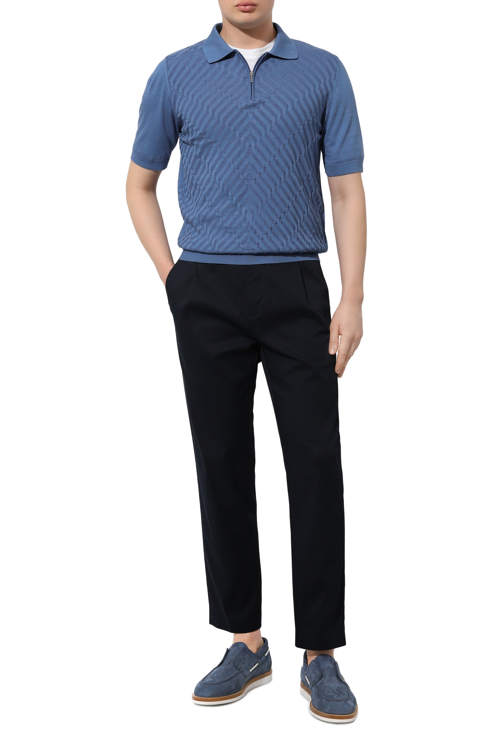 Замшевые лоферы ZILLI, арт. H0077AM1003VHA001, фото 2