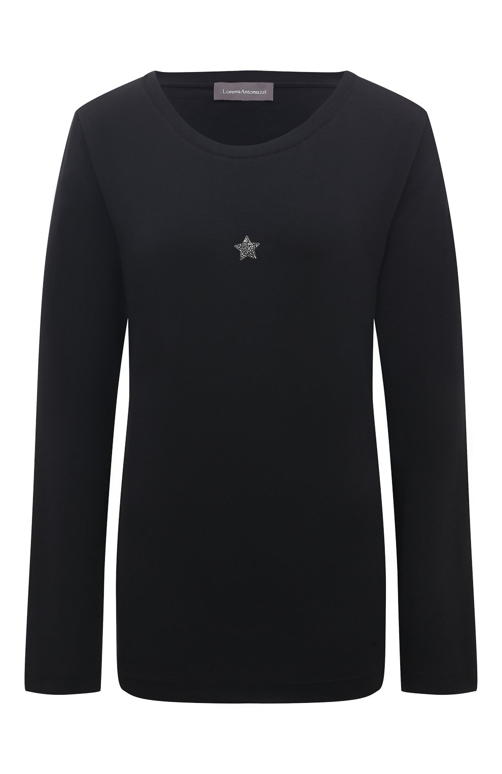 Хлопковый лонгслив LORENA ANTONIAZZI, арт. TS10AP/9999, фото 1