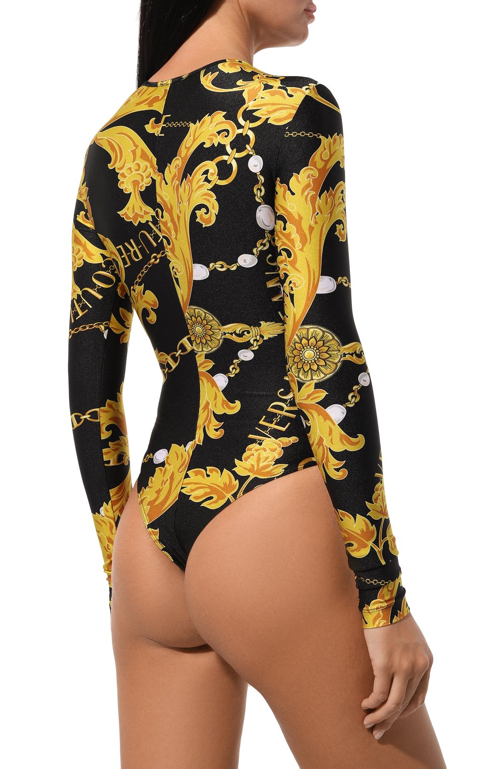 Боди VERSACE JEANS COUTURE разноцветного цвета по цене 24200 руб., арт. 75HAM221/JS203, фото 4 Боди VERSACE JEANS COUTURE, арт. 75HAM221/JS203, фото 4