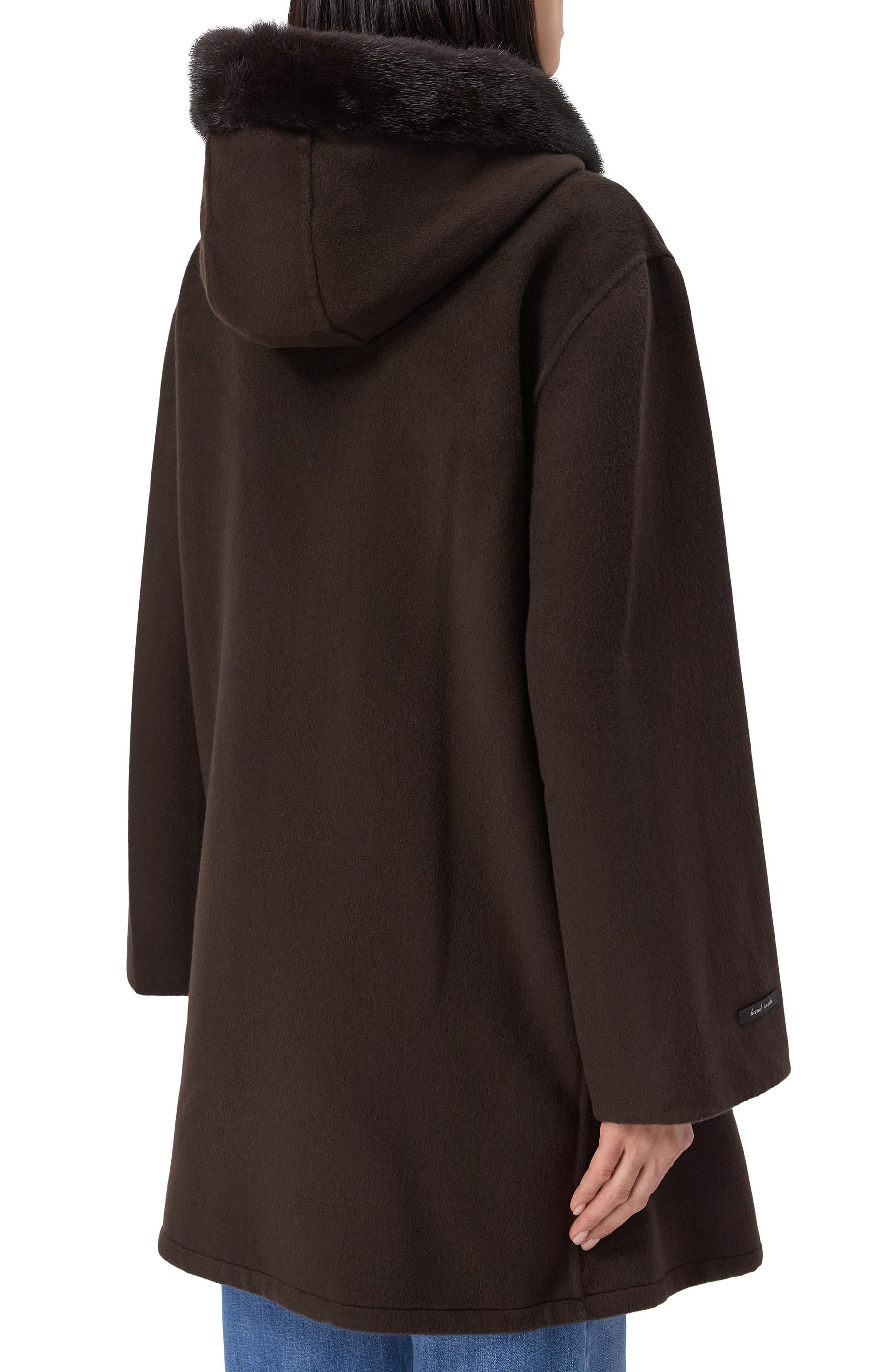 Парка из шерсти и кашемира MANZONI24, арт. 25M1574-DB1V/48, фото 4