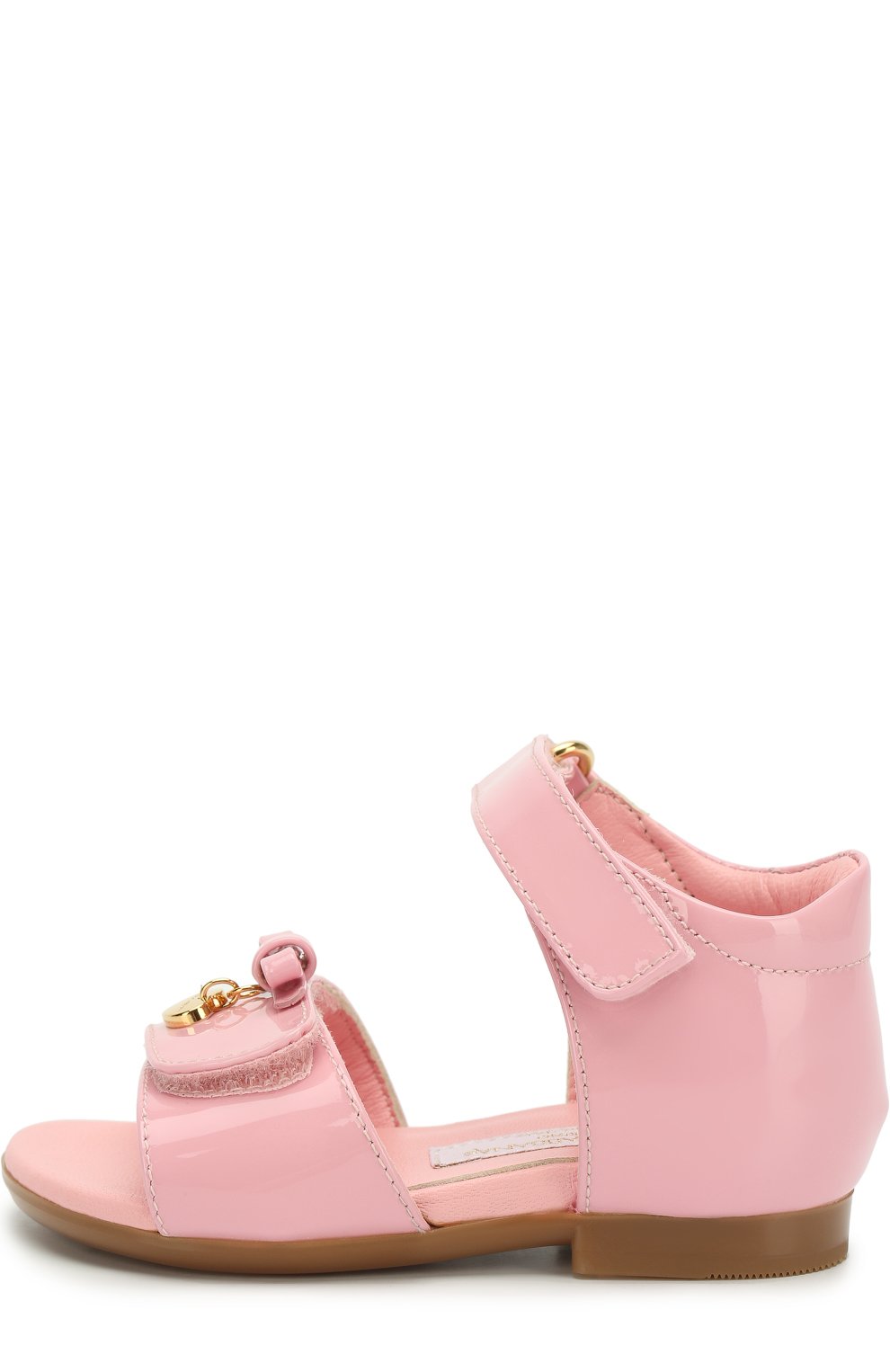 Кожаные сандалии DOLCE & GABBANA светло-розового цвета по цене 23150 руб., арт. D20045/A1328, фото 2 Кожаные сандалии DOLCE & GABBANA, арт. D20045/A1328, фото 2