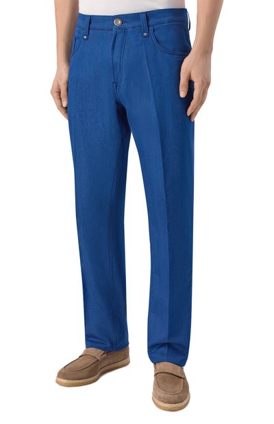 Джинсы STEFANO RICCI синего цвета по цене 158500 руб., арт. MFT62R1250/TR149L, фото 3 Джинсы STEFANO RICCI, арт. MFT62R1250/TR149L, фото 3