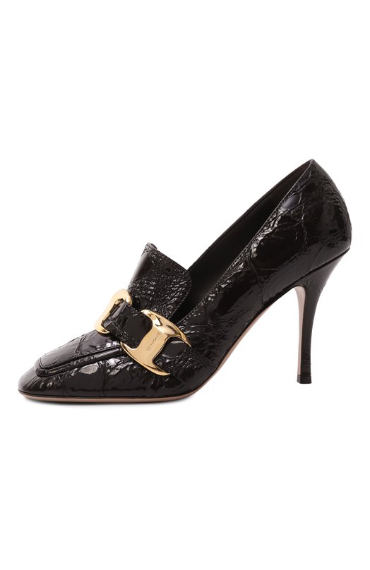 Лакированные туфли Maxi Vara Ferragamo 01K578/785700 Коричневый  01K578/785700 Фото 4