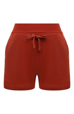 Женские льняные шорты LORO PIANA оранжевого цвета, арт. FAM0711 | Фото 1 (Длина Ж (юбки, платья, шорты): Мини; Материал внешний: Лен; Стили: Кэжуэл; Женское Кросс-КТ: Шорты-одежда; Кросс-КТ: Трикотаж; Материал сплава: Проставлено; Драгоценные камни: Проставлено)