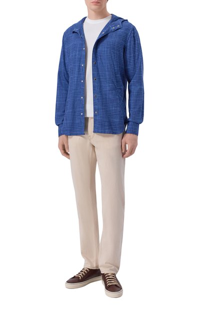 Мужская рубашка из шерсти и шелка KITON, арт. UMCMARK0617E14