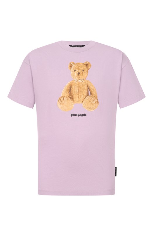 Хлопковая футболка Palm Angels PMAA109S26JER00A Фиолетовый PMAA109S26JER00A