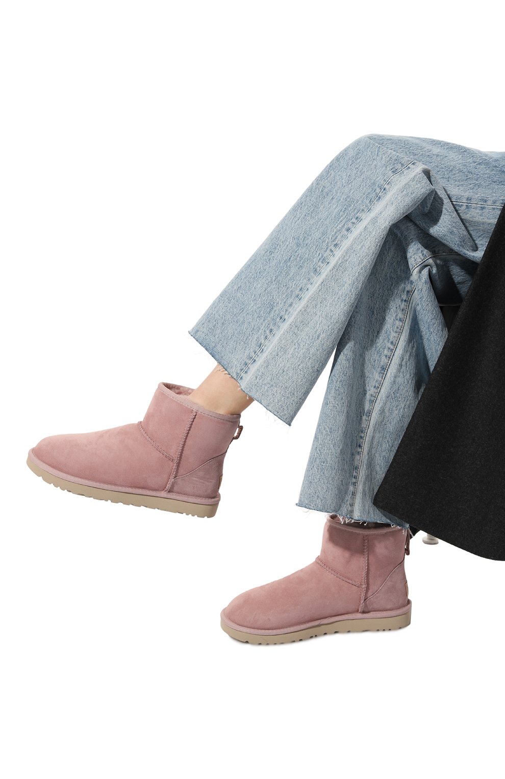 Замшевые полусапоги classic mini ii UGG, арт. UGSCLMRSGY1016222W, фото 3
