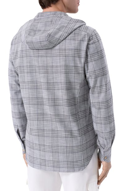 Рубашка из шерсти и шелка KITON, арт. UMCMARK0617E20_, фото 4