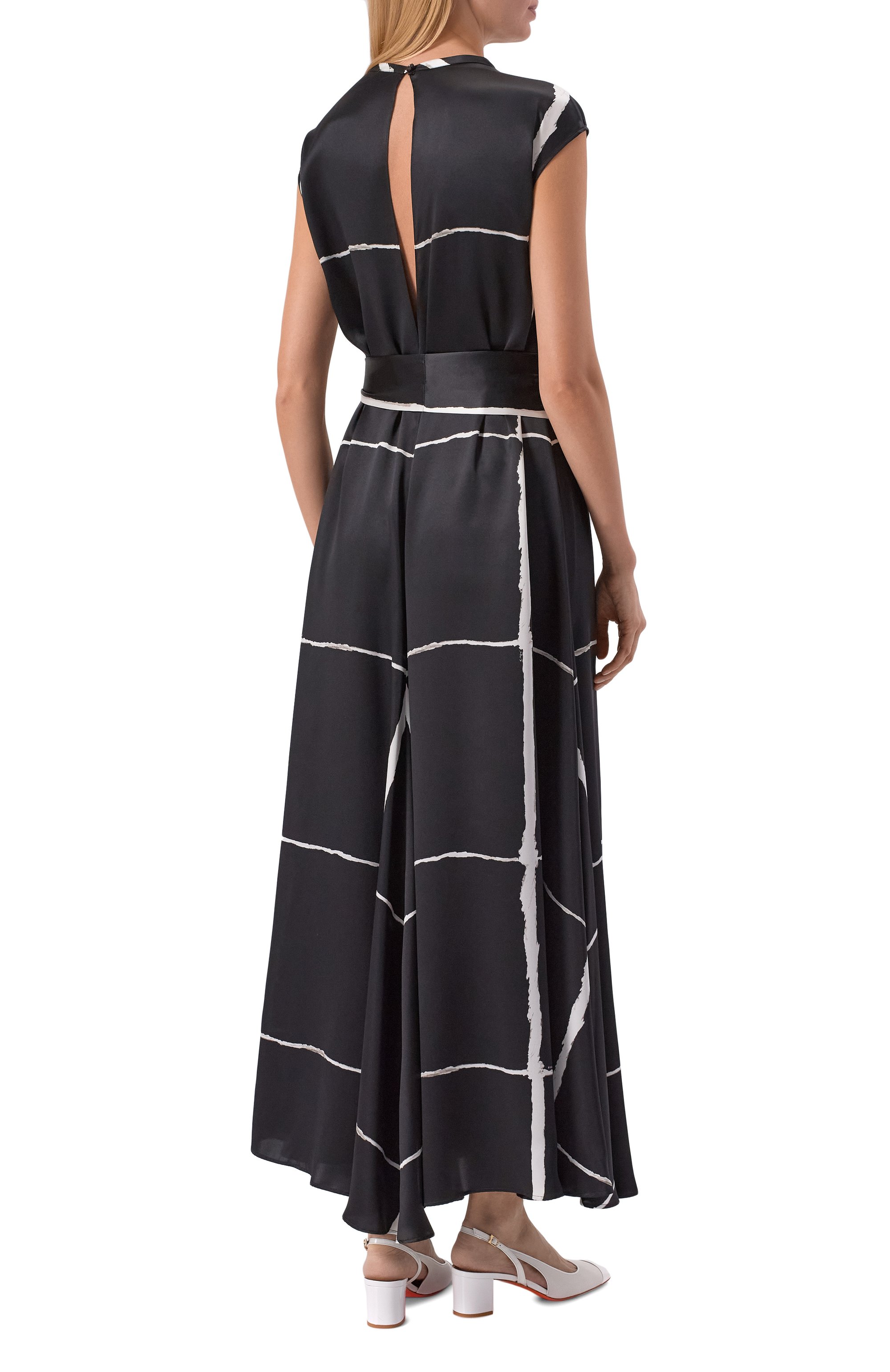 Атласное платье KITON, арт. D61333K0873G06, фото 3