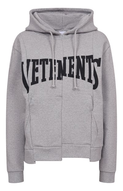 Женский хлопковое худи VETEMENTS, арт. WE76HD506G/1302 M0LLET0N