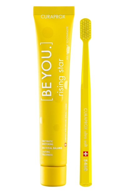 Набор: зубная паста rising star + зубная щетка (90ml) CURAPROX, арт. 7612412424652, фото 1