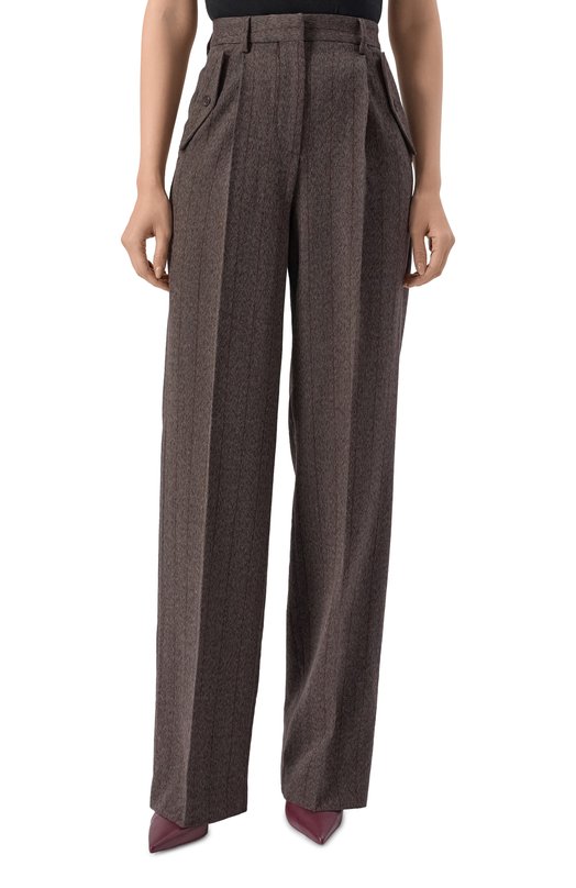 Шерстяные брюки Golden Goose Deluxe Brand GWP02463.P002094 Коричневый  GWP02463.P002094 Фото 3