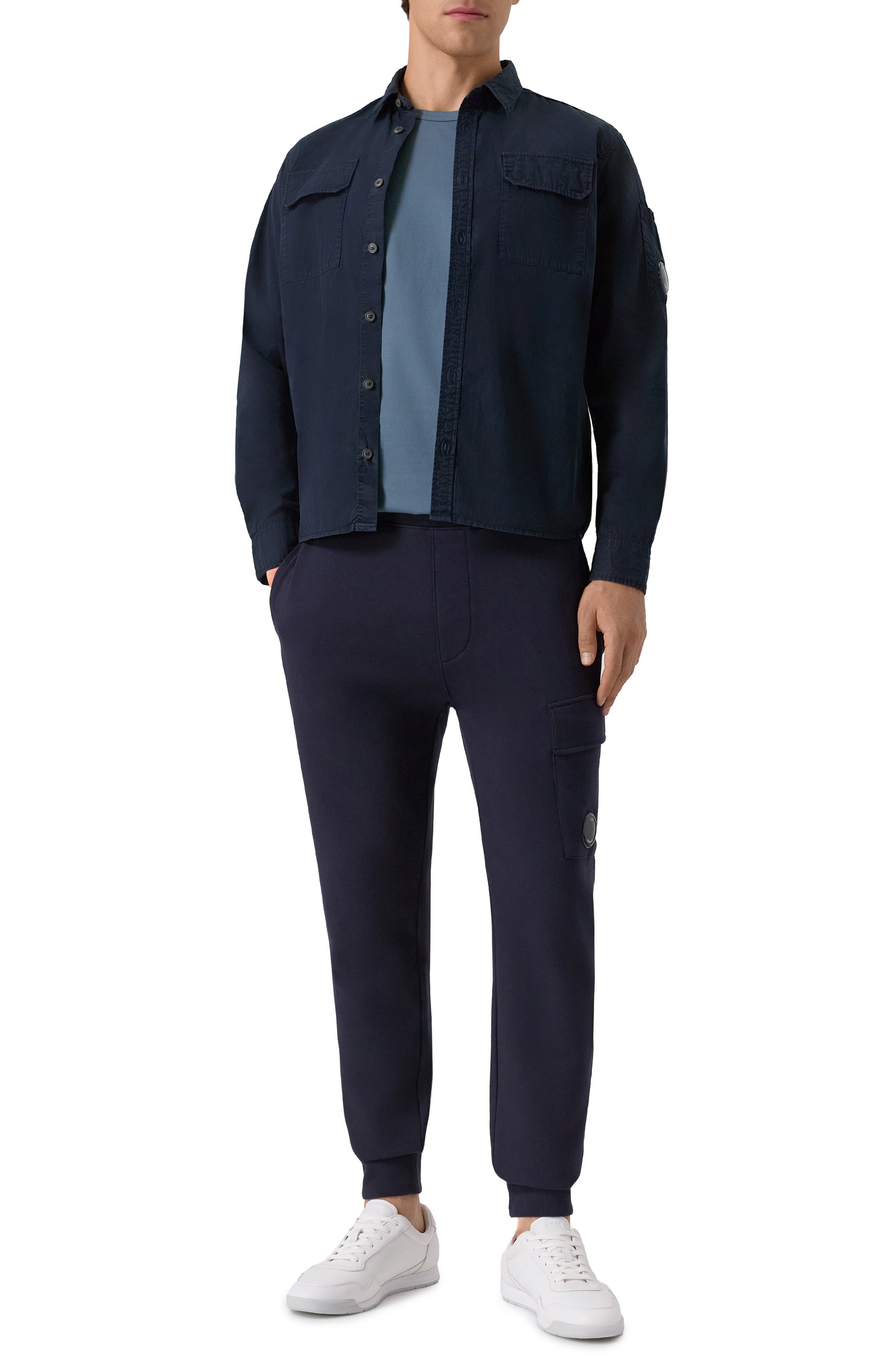 Хлопковая футболка C.P. COMPANY, арт. 19CLTS052A006370W, фото 2