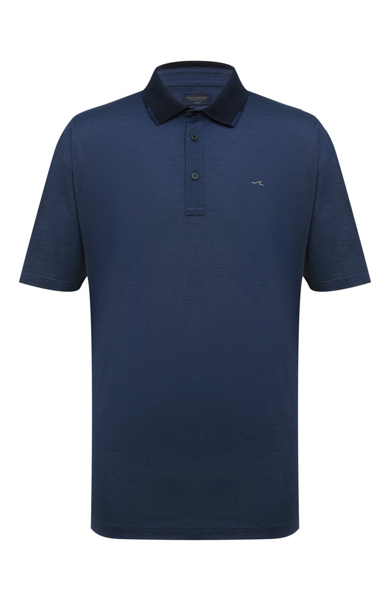 Мужское хлопковое поло PAUL&SHARK темно-синего цвета, арт. 24411341/3XL-6XL | Фото 1 (Рукава: Короткие; Длина (для топов): Удлиненные; Материал внешний: Хлопок; Застежка: Пуговицы; Стили: Кэжуэл; Принт: Без принта; Мужское Кросс-КТ: Футболка-одежда; Автоматизация состава: Проставлено; Автоматизация ТО: Проставлено)